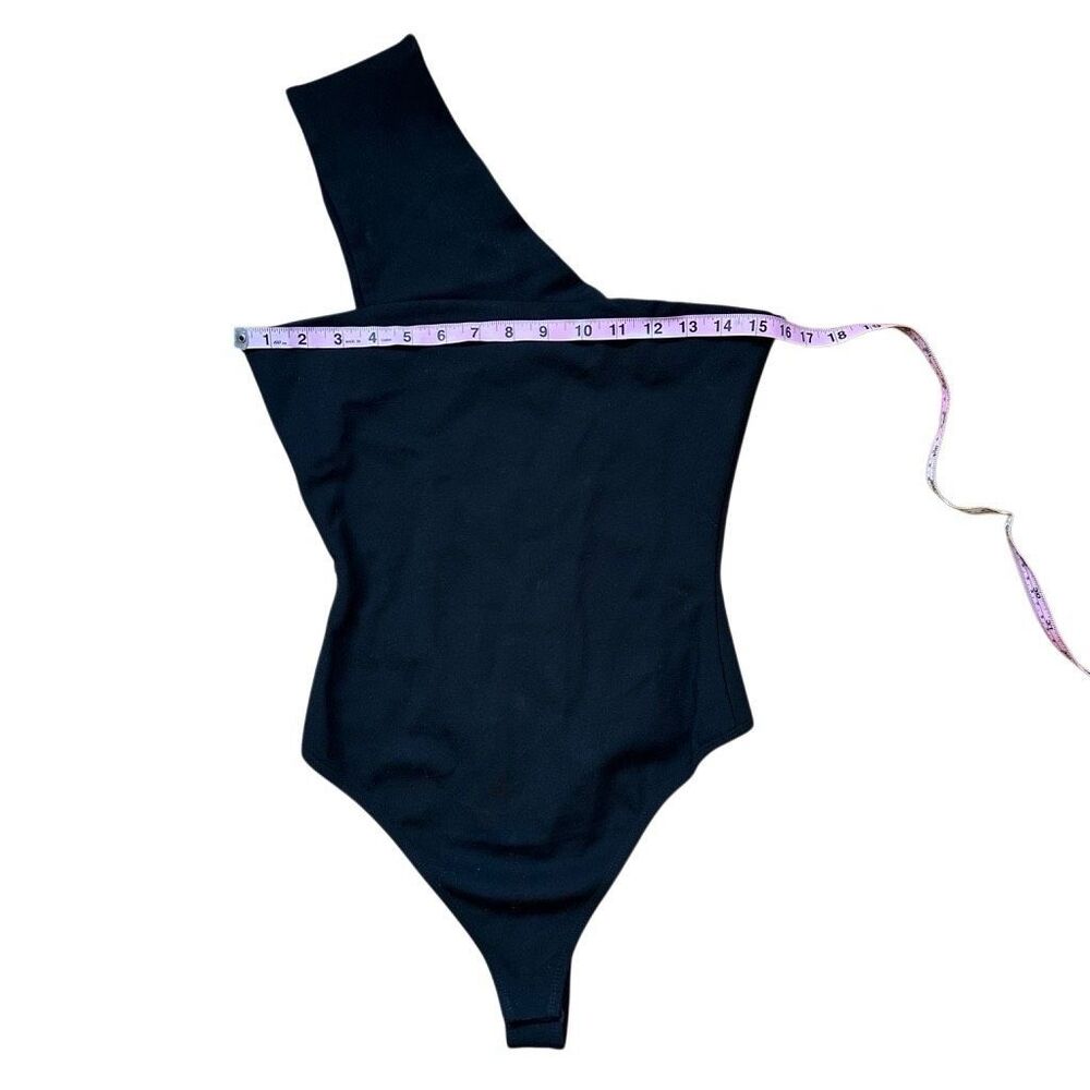 Superdown One Shoulder Black Bodysuit Size: Small - Picture 3 of 6
